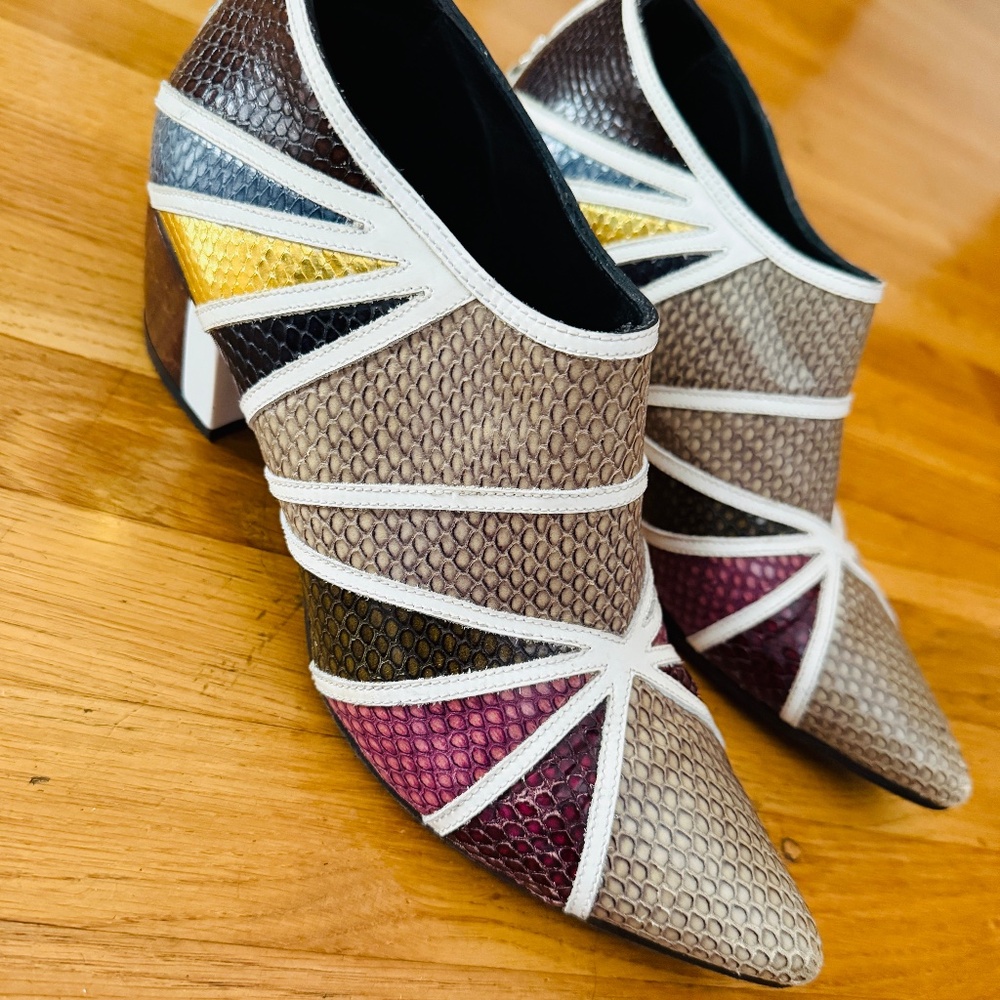 Rodarte Croc Patchwork boots-Gorgeous!!  39